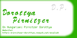 dorottya pirnitzer business card